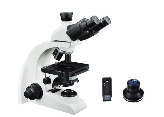 Белизна микроскопа оборудования лаборатории микроскопа 40С затемненного поля Тринокулар